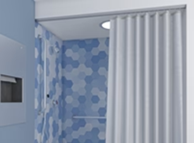 Weighted Shower Curtains 42" wide x 72" high