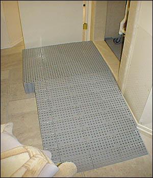 Scratchless Bathroom Shower Landings Raised Platform - Multiple Sizes