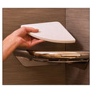 2-in-1 Corner Shelf with Integrated Grab Bar