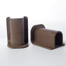 Shower Dam End Caps - Straight - Pair