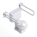 Fold Down Grab Bar Rail - PT RAIL™ - White