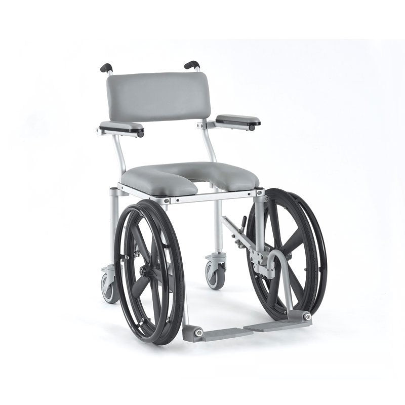 Rolling Shower Commode Chair User Propelled Wider