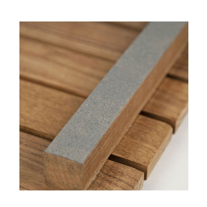 30" x 30" Teak Bath or Shower Mat with Rounded Corners