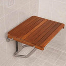 24" Wide Teak ADA Wall Mount Shower Seat