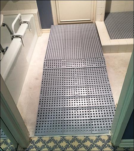 Scratchless Bathroom Shower Landings Raised Platform - Multiple Sizes