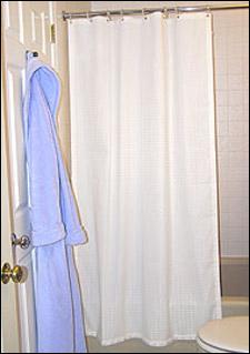Weighted Shower Curtains 72" wide x 72" high
